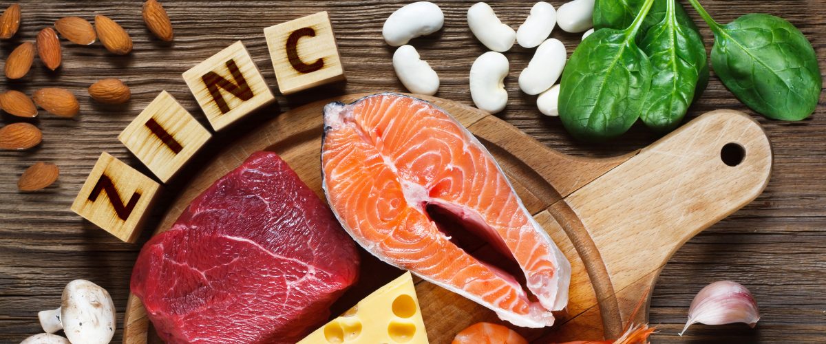 亜鉛が豊富な魚介類や肉類などの食材